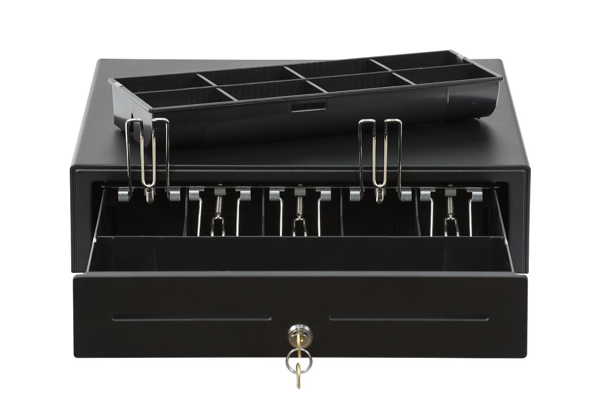 Денежный ящик АТОЛ EC-350-B черный, 350*405*90, 24V, для Штрих-ФР в Благовещенске